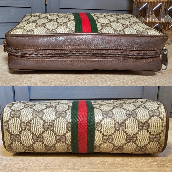 Authentic GUCCI Web Sherry Line Supreme Crossbody Bag - Picture 6 of 11